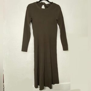 Banana Republic Tie-Back Rib-Knit Midi Dress